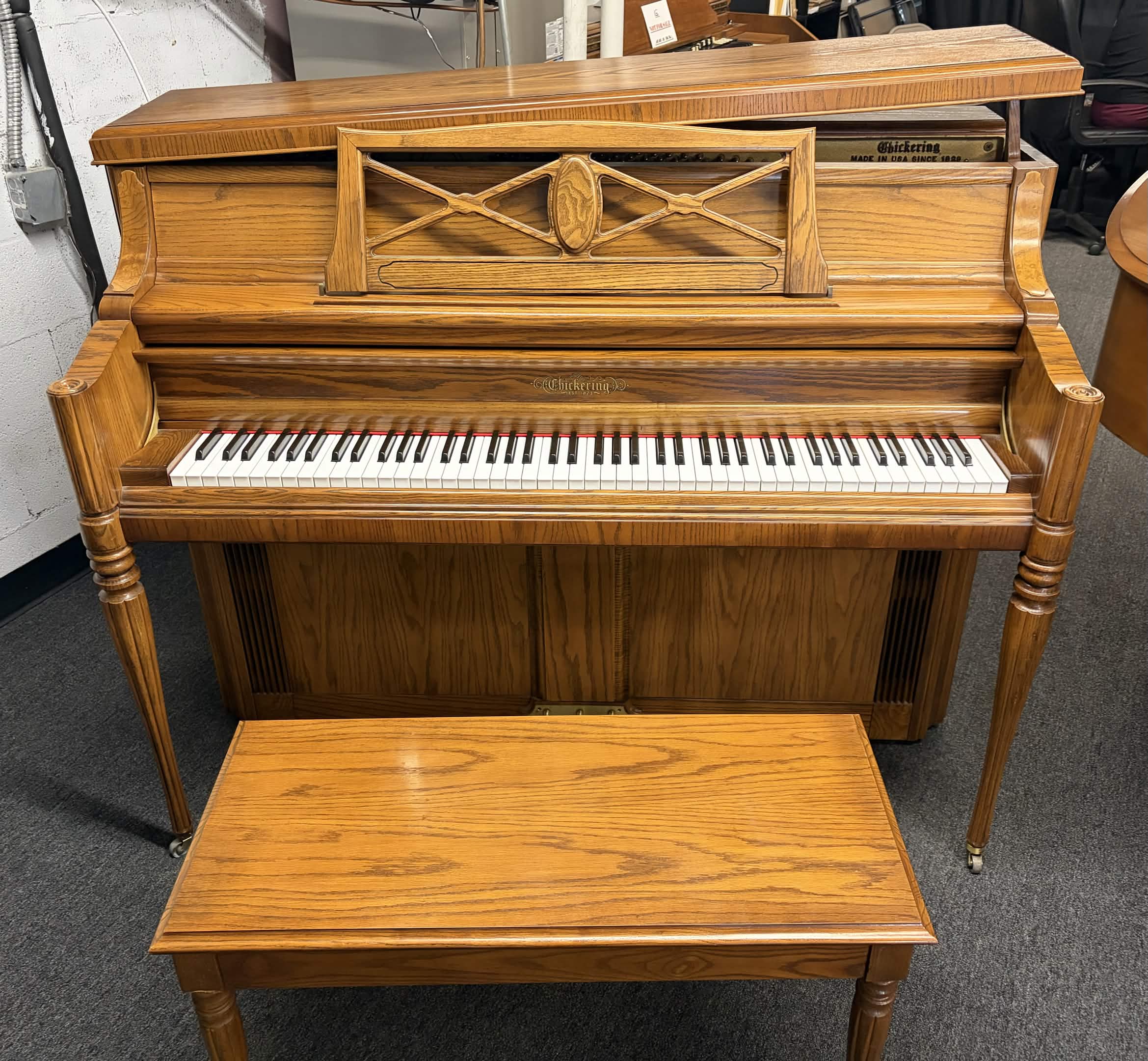 Chickering Console in Oak Satin